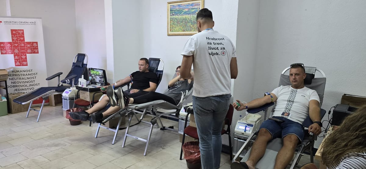 Slabiji odaziv na akciju darivanja krvi, CK Imotski: "Pozivamo sve stare i nove darivatelje da nam se pridruže na sljedećoj akciji u Zmijavcima"