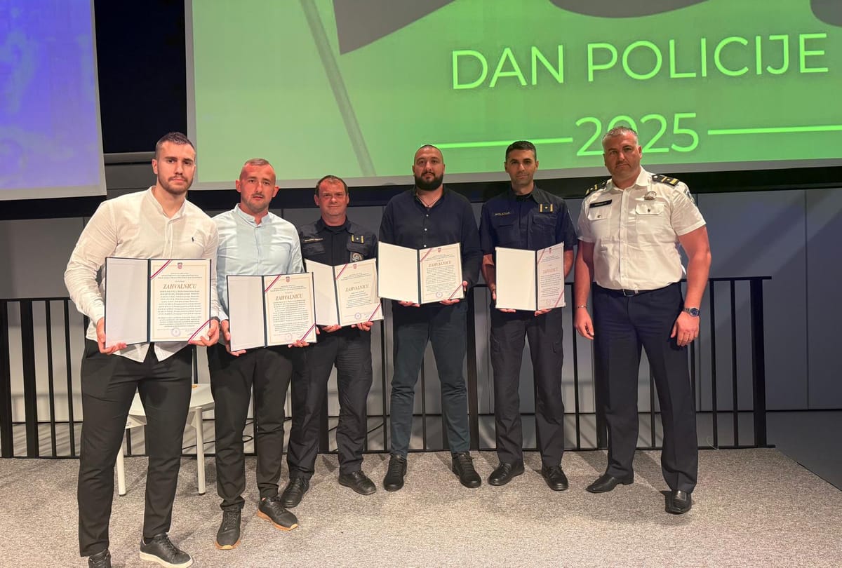 Povodom obilježavanja Dana policije nagrađeni najbolji policajci, među njima petorica iz PGP Imotski