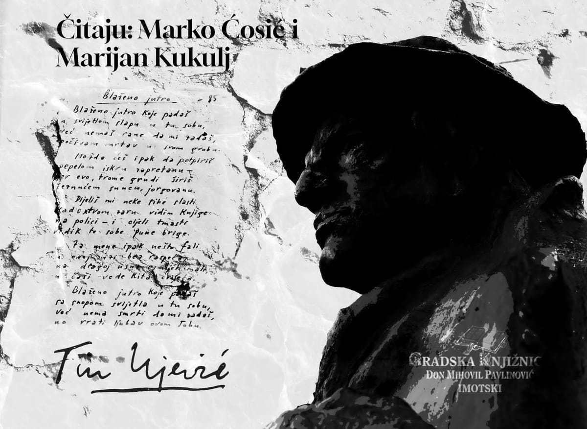 Večer poezije u povodu 70. godišnjice smrti Tina Ujevića