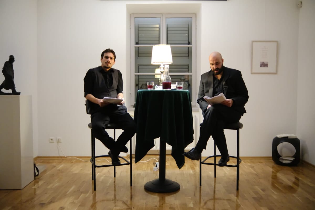 Imotska knjižnica obilježila godišnjicu Tinove smrti - stihove velikoga Imoćanina čitali Marko Ćosić i Marijan Kukulj