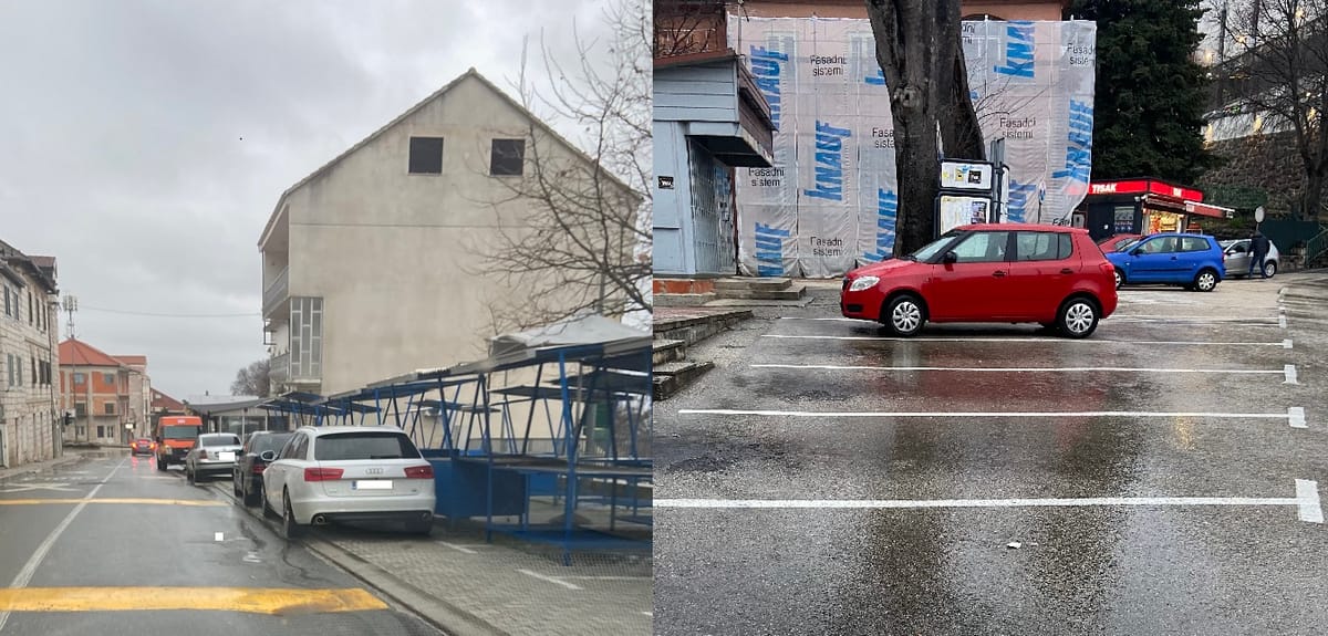 Čitatelj: na nogostupu parkirano više vozila dok je parking poluprazan