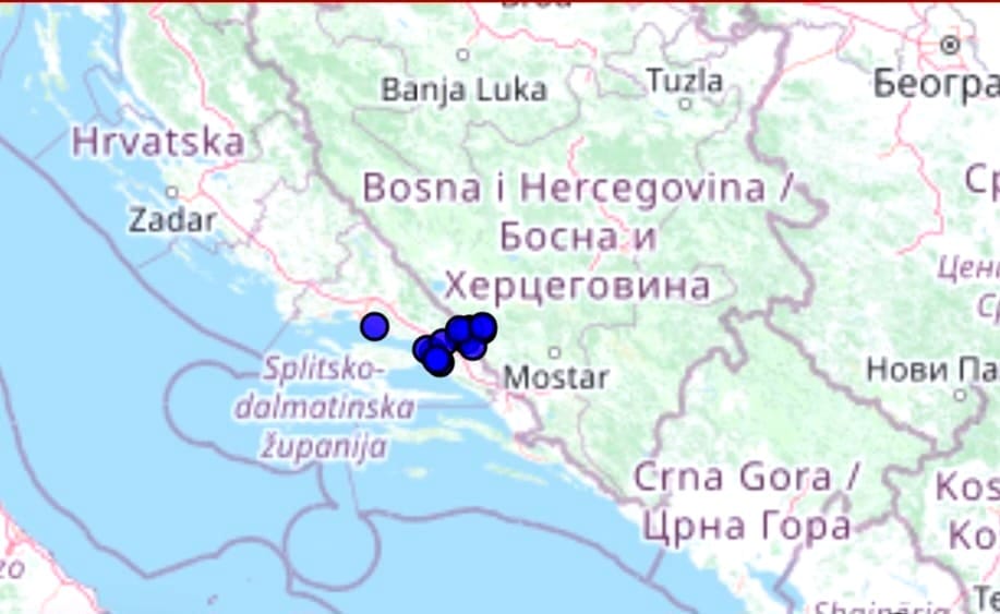 Prvo tutnjava, pa udar: Potres zatresao područje Imotskog u nedjeljno jutro