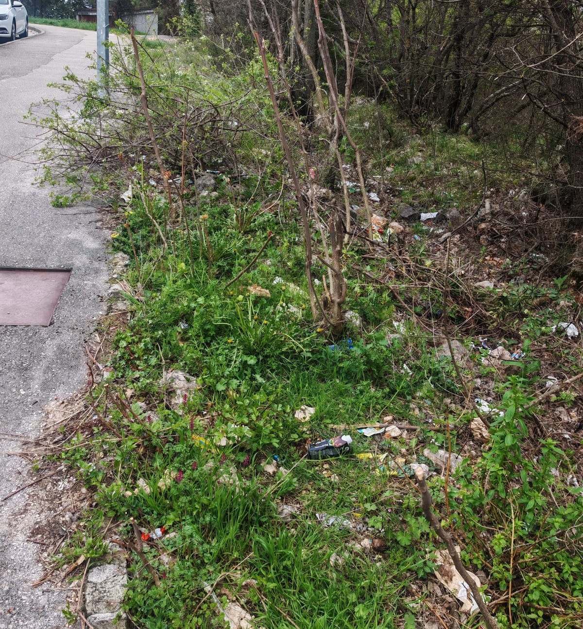 Smeće oko Srednjoškolskog centra narušava sliku grada – Apel građana: "Ovo je sramota – djeca prolaze kroz odlagalište!"