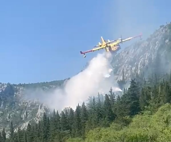VIDEO Još gori u Badnjevicama, požar gase i kanaderi