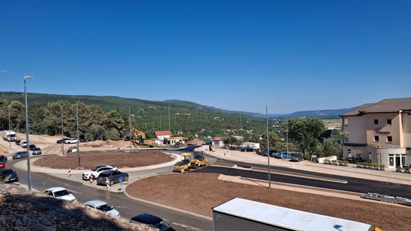 FOTO/VIDEO Radovi na novom imotskom rotoru u završnoj fazi, asfaltiranje je tijeku