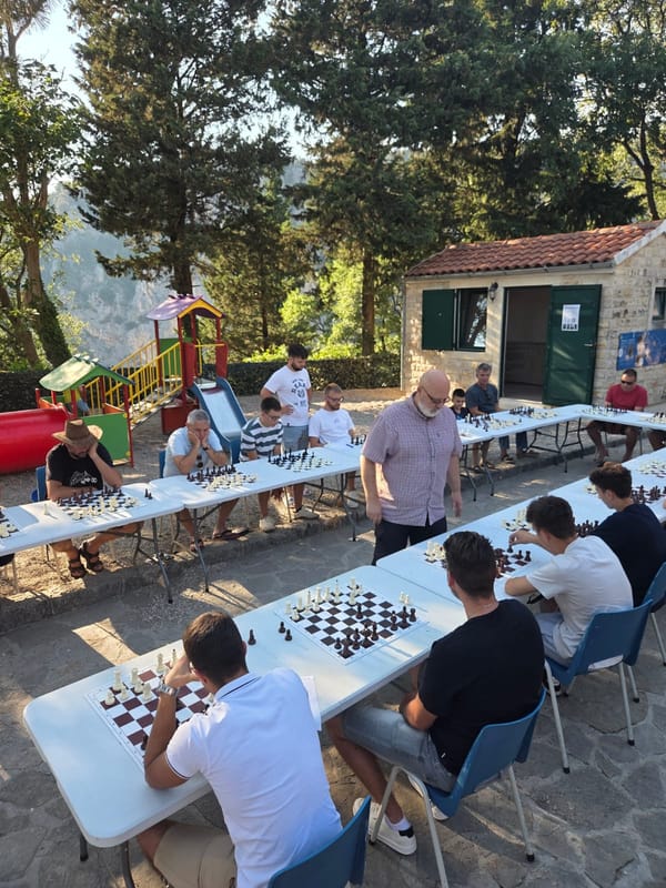 FOTO Šahovska atrakcija na Modrom jezeru uspješno završena, čak četiri remija s majstorom Šalom
