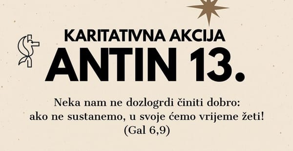 U subotu prikupljanje pomoći za potrebite obitelji Imotske krajine – humanitarna akcija Antin 13