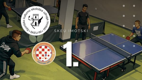 Sportsko kulturno ekološka udruga Imotski i HNK Imotski 1991 po prvi put organiziraju turnir u stolnom tenisu