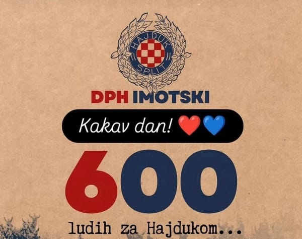Kakav dan za DPH Imotski - 600 ludih za Hajdukom